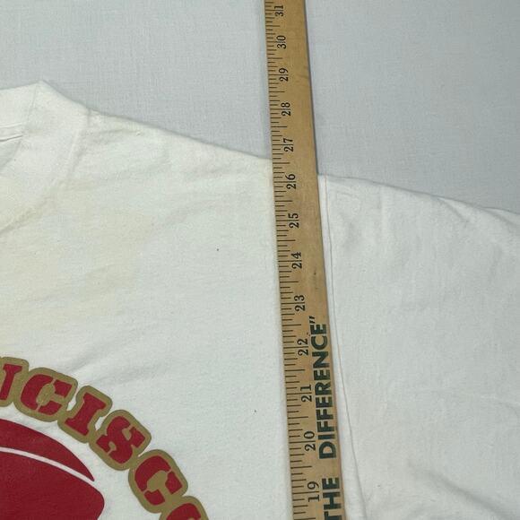 VTG 80s San Francisco 49ers NFL T-Shirt size L Bike Made in USA See Description - Picture 8 of 9